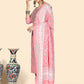 NOZ2TOZ Women Pink Cotton Kurta with Pant & Dupatta (3pcs Set) - Swadesiicart