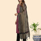NOZ2TOZ Women's Purple cotton Kurta with Pants & Dupatta (3 Pc Set) - Swadesiicart