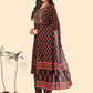 NOZ2TOZ Women's Print & Sequience Straight Cotton Black Stitched Kurta Pant With Dupatta - Swadesiicart