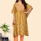NOZ2TOZ Women Yellow Rayon Kaftan Kurta With Pant (2pcs Set) - Noz2Toz