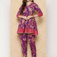 Ahalyaa Women's Traditional Wear Co-ods - Purple | Swadesiicart