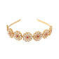 NVR Women's Rajputi Gold-Polished Kundan Matha Patti Hairband | Swadesiicart
