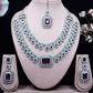 Jewel City Rhodium-Plated Necklace Set | Bridal & Party Statement Jewelry Set for Women | Designer Choker, Earrings, Maang Tikka | Swadesiicart