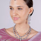 Jewel City Teardrop Bridal Necklace Set with Earrings & Maang Tikka - Ethnic Wedding Jewelry for Brides & Parties | Swadesiicart