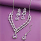 Jewel City Teardrop Bridal Necklace Set with Earrings & Maang Tikka - Ethnic Wedding Jewelry for Brides & Parties | Swadesiicart