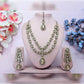 Jewel City Teardrop Bridal Necklace Set with Earrings & Maang Tikka - Ethnic Wedding Jewelry for Brides & Parties | Swadesiicart