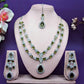 Jewel City Teardrop Bridal Necklace Set with Earrings & Maang Tikka - Ethnic Wedding Jewelry for Brides & Parties | Swadesiicart