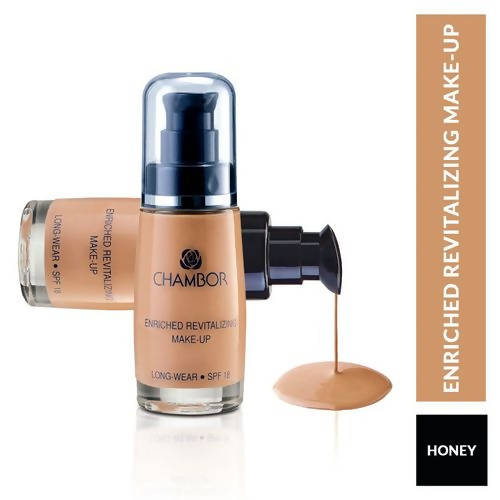 Chambor Enriched Revitalising Makeup Foundation Long Ware SPF 18 - Honey - Swadesiicart