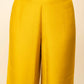 FIORRA Women's Yellow Silk Blend Straight Kurta Palazzo Set With Dupatta - Swadesiicart