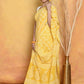 Very Much Indian Handblock Printed Cotton Saree With Natural Dyes - Yellow | Swadesiicart