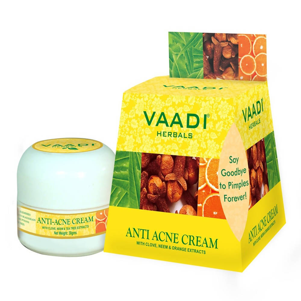Vaadi Herbals Anti Acne Cream (Clove and Neem Extract) - Swadesiicart