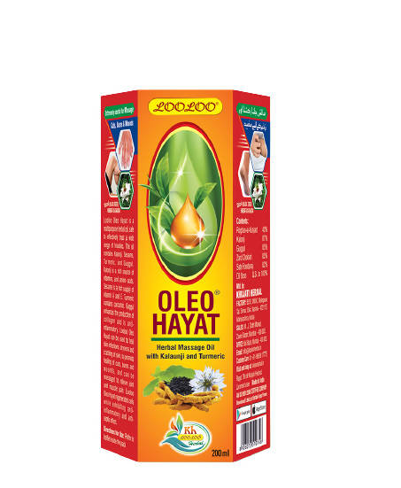Looloo Oleo Hayat Herbal Massage Oil with Kalonji & Turmeric - Swadesiicart