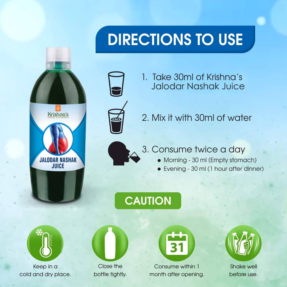 Krishna's Herbal & Ayurveda Jalodar Nashak Juice | Swadesiicart