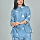 Morchari Digital Print Semi Muslin Co-Ord Set Top & Trouser-Multicolor - Swadesiicart