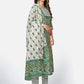 NOZ2TOZ Women Green Anarkali Cotton Kurta with Pant & Dupatta (3pcs Set) - Swadesiicart