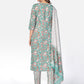 NOZ2TOZ Women Sea Green Cotton Kurta with Pant & Dupatta (3pcs Set) - Swadesiicart
