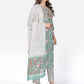 NOZ2TOZ Women Sea Green Cotton Kurta with Pant & Dupatta (3pcs Set) - Swadesiicart
