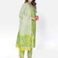 NOZ2TOZ Women Lime Green Cotton Kurta with Pant & Dupatta (3pcs Set - Swadesiicart