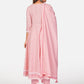 NOZ2TOZ Women Baby Pink Cotton Anarkali Kurta With Pant & Dupatta (3pcs Set) - Swadesiicart