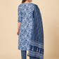 NOZ2TOZ Women Blue Cotton Kurta With Pant & Dupatta (3pcs Set) - Swadesiicart