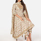 NOZ2TOZ Women Beige Anarkali Cotton Kurta with Pant & Dupatta (3pcs Set) - Swadesiicart