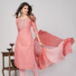 NOZ2TOZ Women's Printed & Embroidered Straight Cotton Pink Stitched Kurta Pant With Dupatta - Swadesiicart