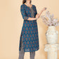 NOZ2TOZ Women's Blue Kurta & Pant With Dupatta- (3pcs set) - Swadesiicart