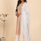NOZ2TOZ Women Orange Cotton Kurta With Pants & Dupatta Set (3 Pc Set) - Swadesiicart