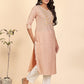 NOZ2TOZ Women Orange Cotton Kurta With Pants & Dupatta Set (3 Pc Set) - Swadesiicart