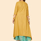 NOZ2TOZ Women Mustard Yellow Anarkali Kurta With Shrug (2pcs Set) - Swadesiicart