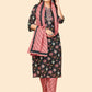 NOZ2TOZ Women Black Cotton Kurta with Pant & Dupatta (3pcs Set) - Swadesiicart