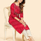 NOZ2TOZ Women Dark Pink Cotton Kurta (1pc) - Swadesiicart