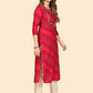 NOZ2TOZ Women Dark Pink Cotton Kurta (1pc) - Swadesiicart