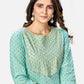 NOZ2TOZ Women's Turquoise Kurta & Pant With Dupatta set- (3pcs set) - Swadesiicart