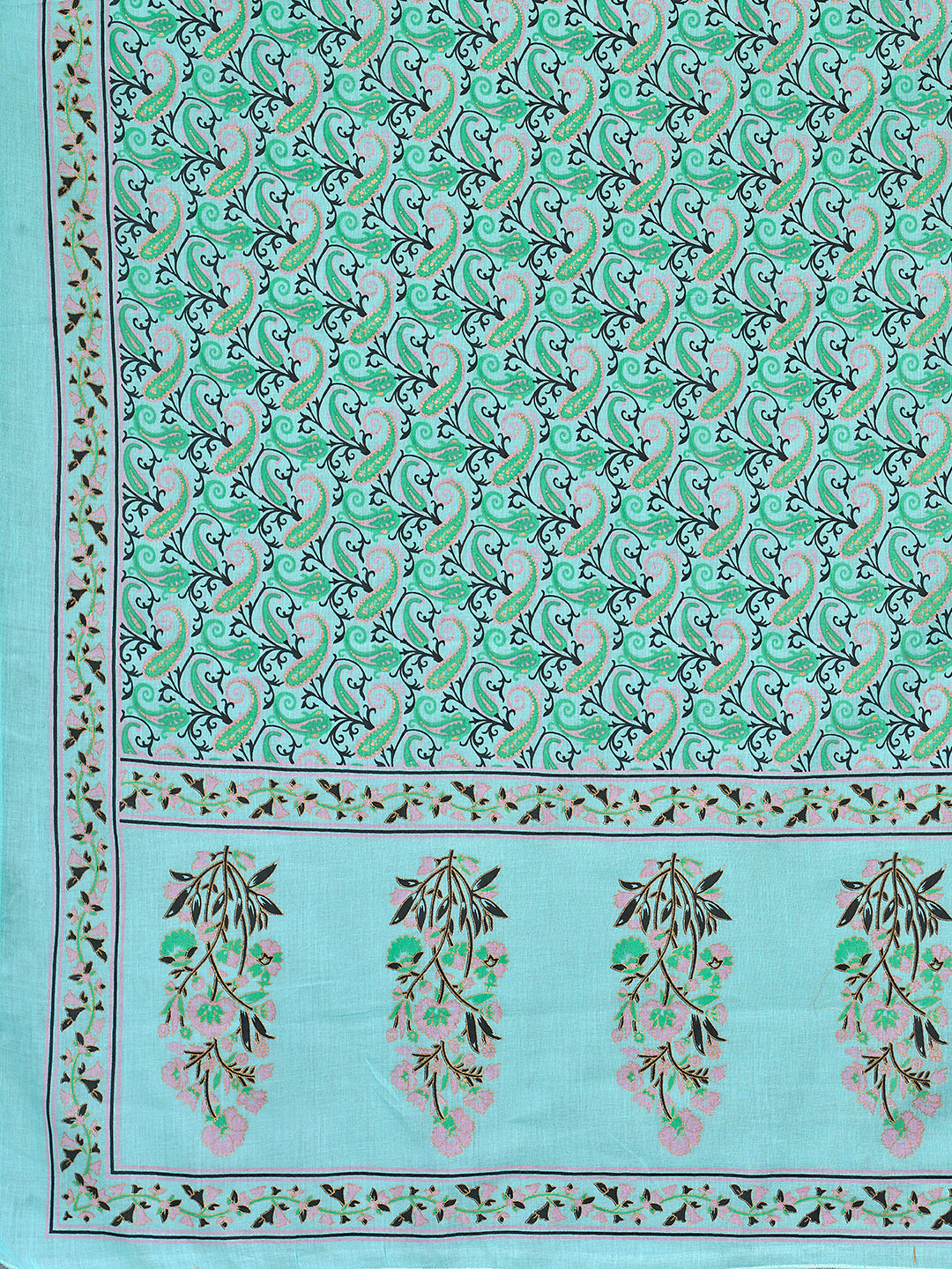 NOZ2TOZ Women's Turquoise Kurta & Pant With Dupatta set- (3pcs set) - Swadesiicart