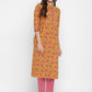 NOZ2TOZ Women's Sequin Mustard Kurta With Pant- (2pcs Set) - Noz2Toz