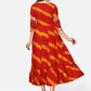 NOZ2TOZ Women's Red Bandhani Anarkali Kurta- (1pc Set) - Swadesiicart
