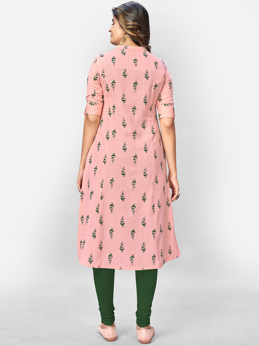 NOZ2TOZ Women Pink Cotton Kurta (1pc) - Swadesiicart