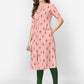 NOZ2TOZ Women Pink Cotton Kurta (1pc) - Swadesiicart