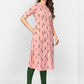NOZ2TOZ Women Pink Cotton Kurta (1pc) - Swadesiicart