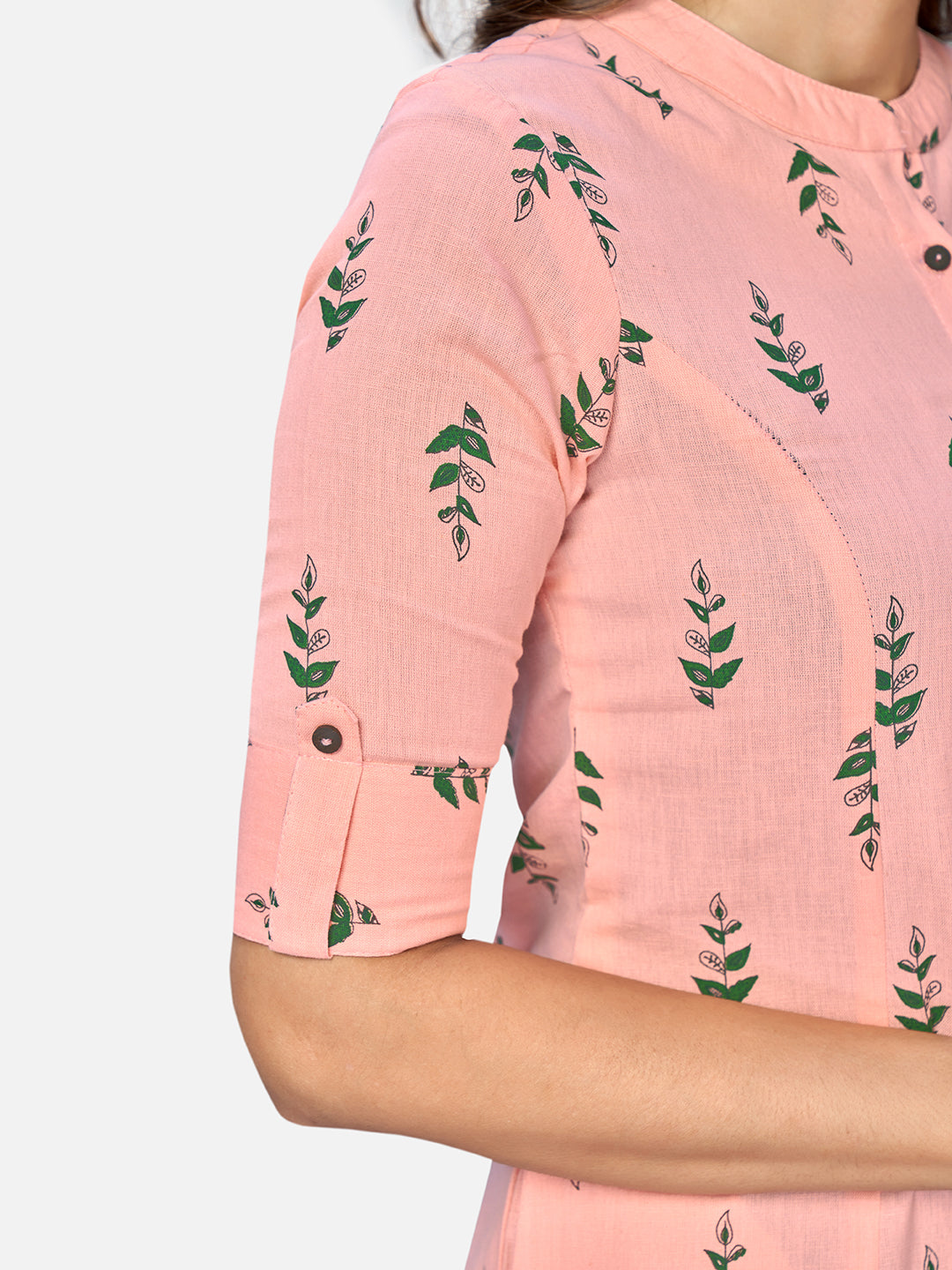 NOZ2TOZ Women Pink Cotton Kurta (1pc) - Swadesiicart