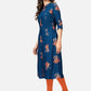 NOZ2TOZ Women's Blue A-Line Kurta- (1pc set) - Swadesiicart