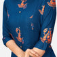 NOZ2TOZ Women's Blue A-Line Kurta- (1pc set) - Swadesiicart