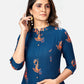 NOZ2TOZ Women's Blue A-Line Kurta- (1pc set) - Swadesiicart