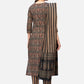 NOZ2TOZ Women's Brown Printed Kurta & Pant With Dupatta- (3pcs set) - Swadesiicart