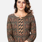 NOZ2TOZ Women's Brown Printed Kurta & Pant With Dupatta- (3pcs set) - Swadesiicart