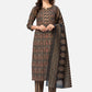 NOZ2TOZ Women's Brown Printed Kurta & Pant With Dupatta- (3pcs set) - Noz2Toz