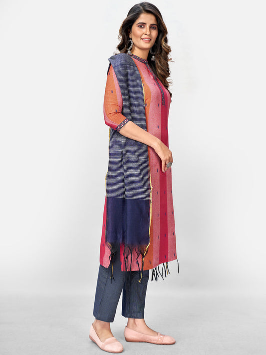 NOZ2TOZ Women's Printed Multicolour Kurta & Pant With Dupatta Set (3pcs set) - Swadesiicart