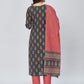NOZ2TOZ Women's Printed & Embroidered Straight Cotton Grey Kurta Pant With Dupatta - Swadesiicart