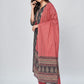 NOZ2TOZ Women's Printed & Embroidered Straight Cotton Grey Kurta Pant With Dupatta - Swadesiicart